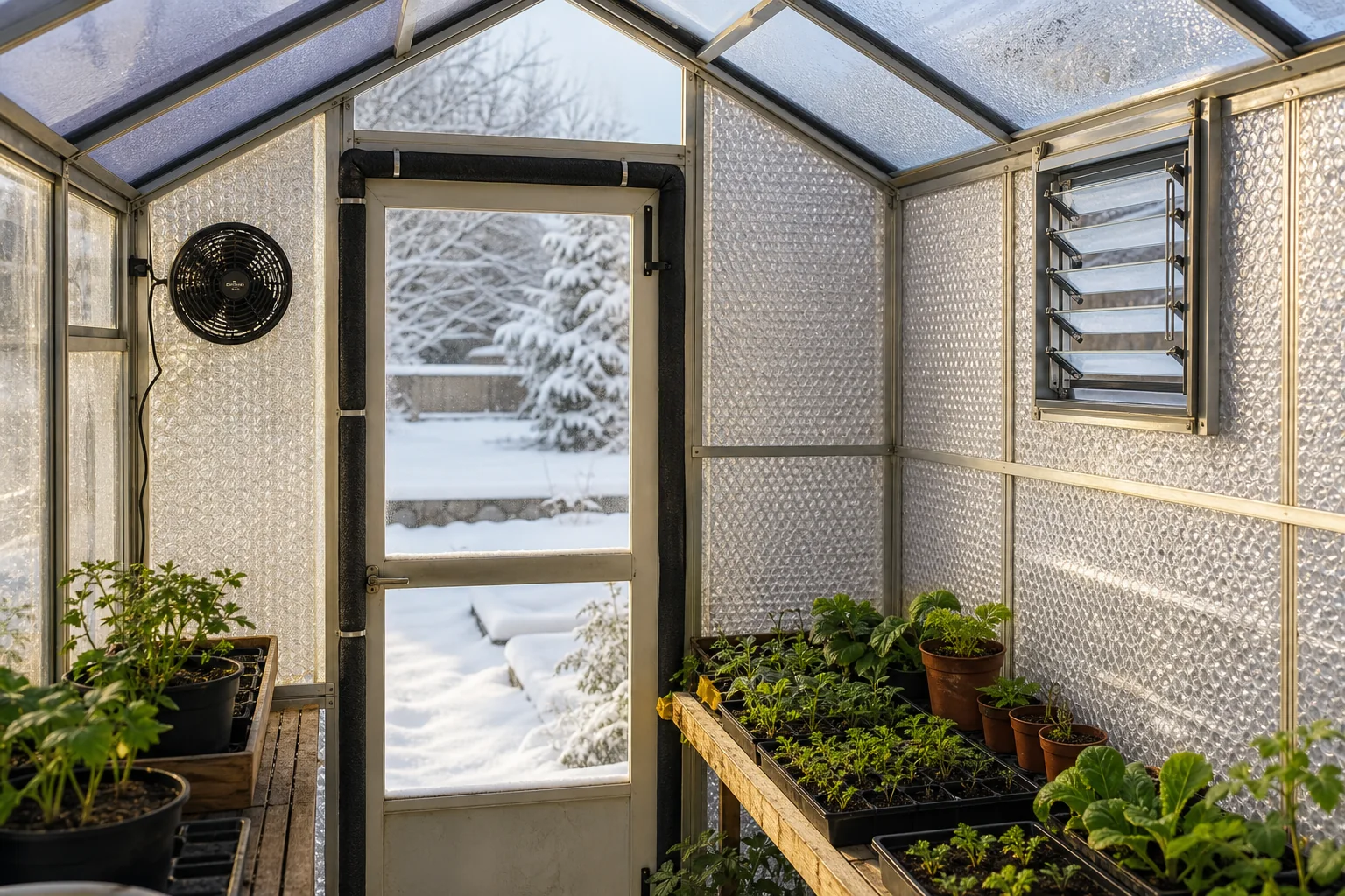 How to insulate a greenhouse for winter without trapping moisture