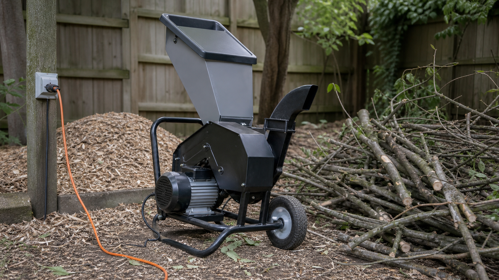 Electric wood chippers: power, capacity, and the limits to know