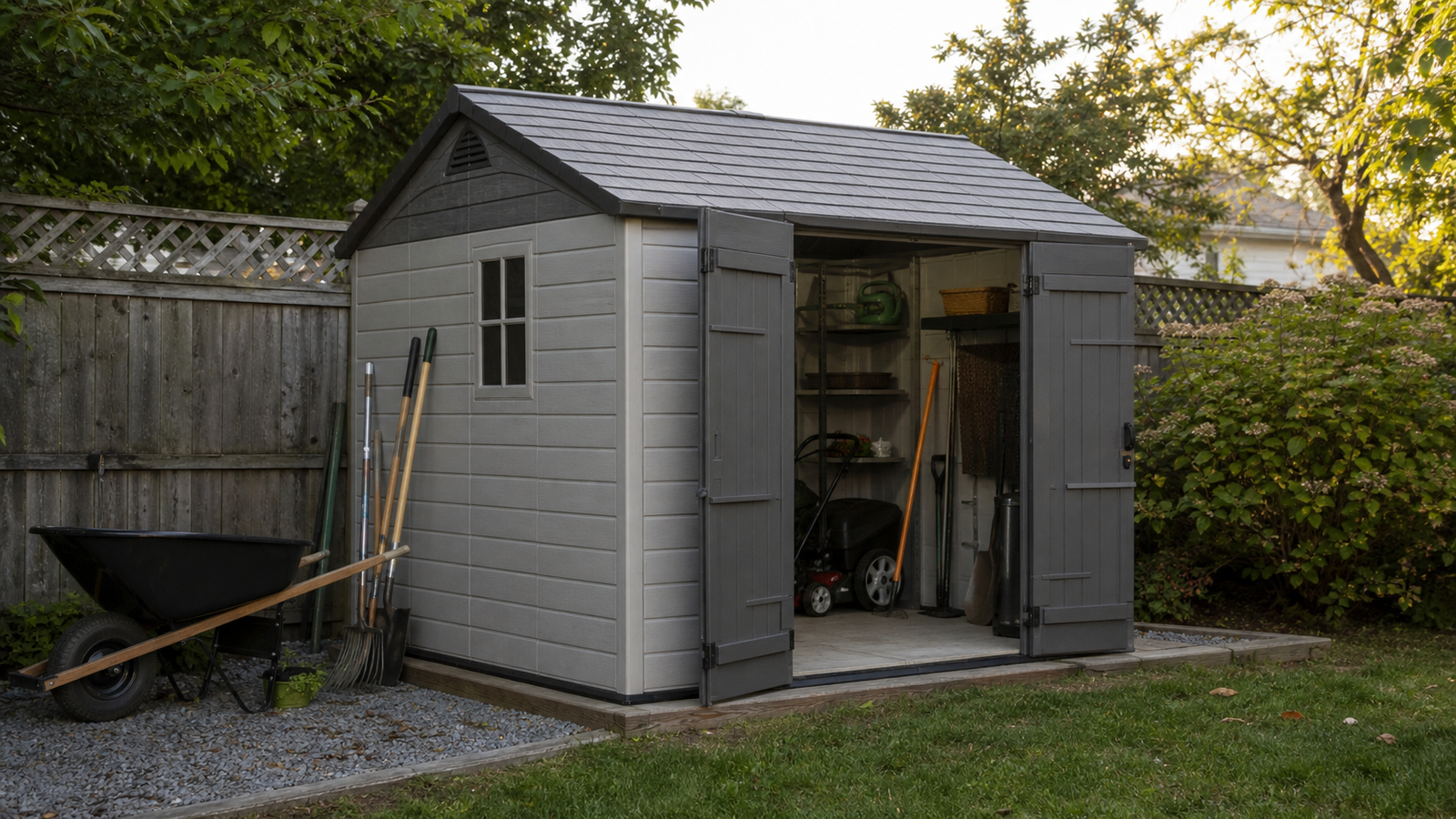Resin garden sheds: what to inspect before buying