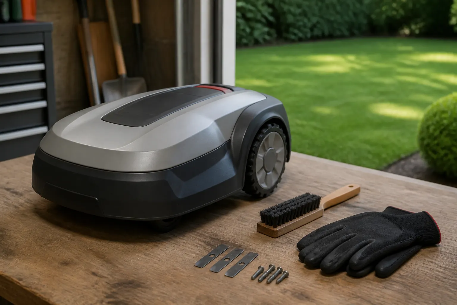 Robot lawn mower maintenance: blades, battery, cleaning, and winter storage