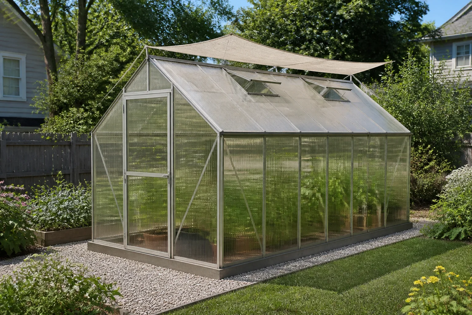 Greenhouse shade cloth percentage: how to choose and install it