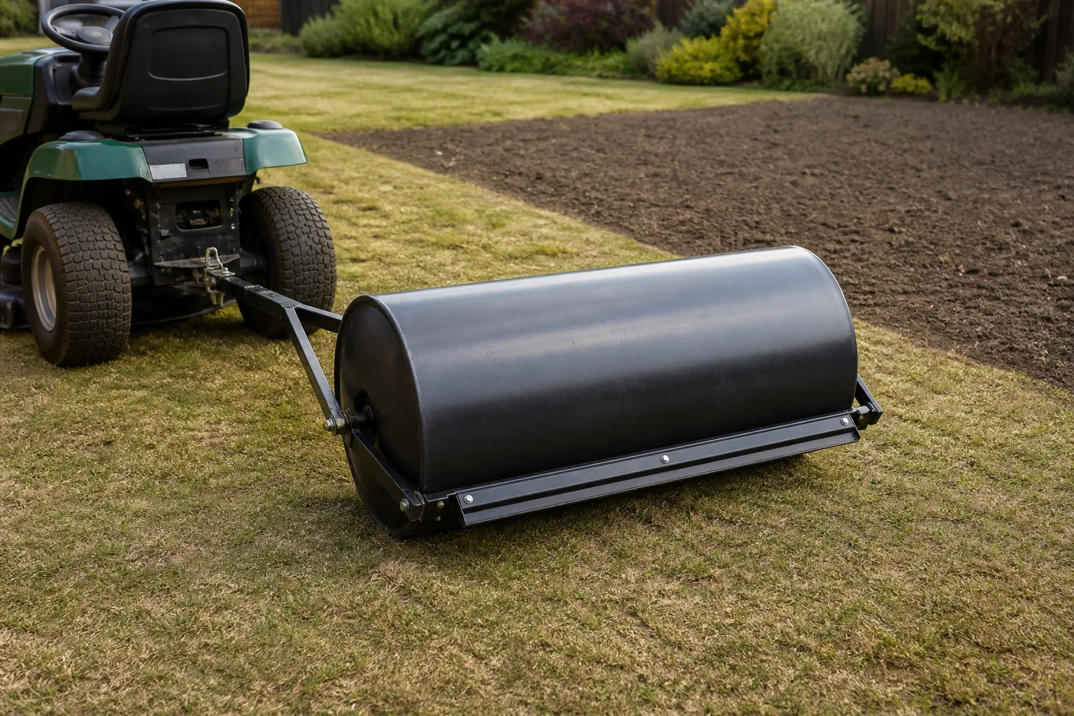 Tow-behind lawn rollers: choose weight without compacting soil