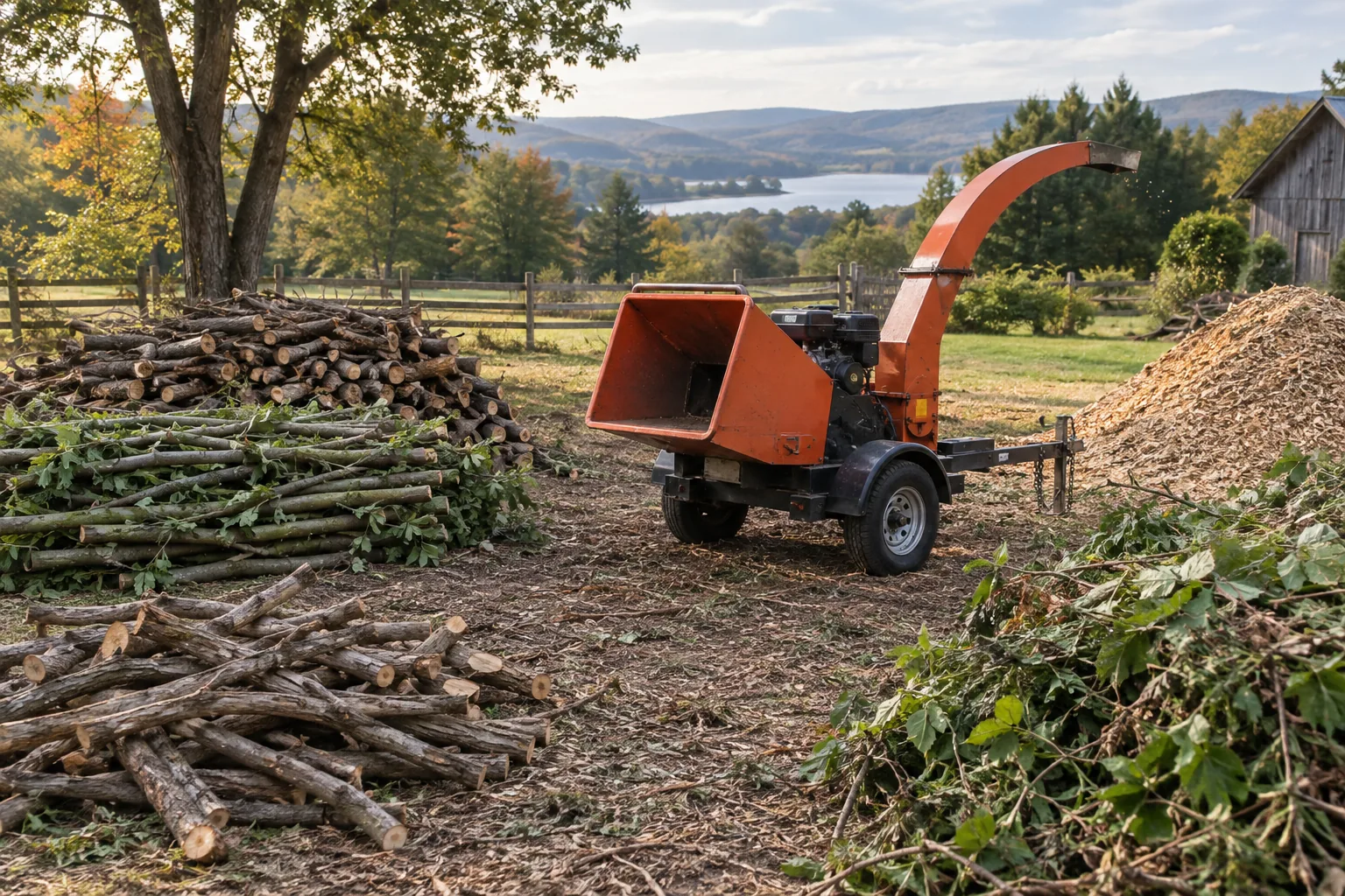 Wood chipper branch capacity: what the maximum diameter misses