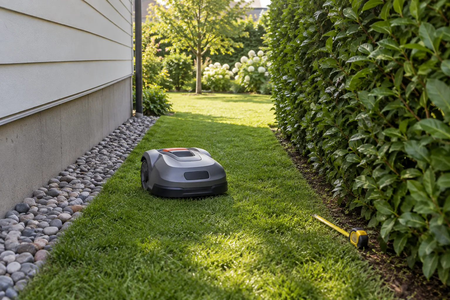 Robot mower minimum passage width: measure before installation